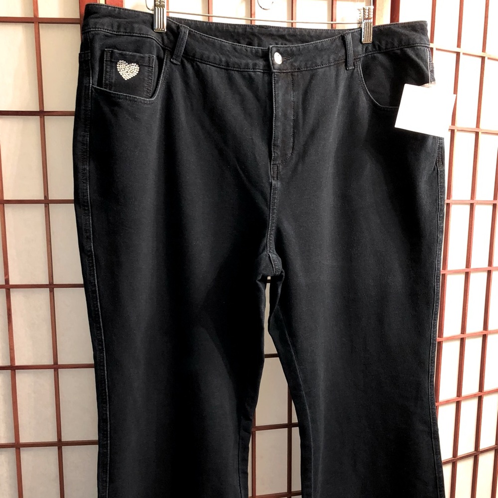 Straight Leg Pull-On Jeans
